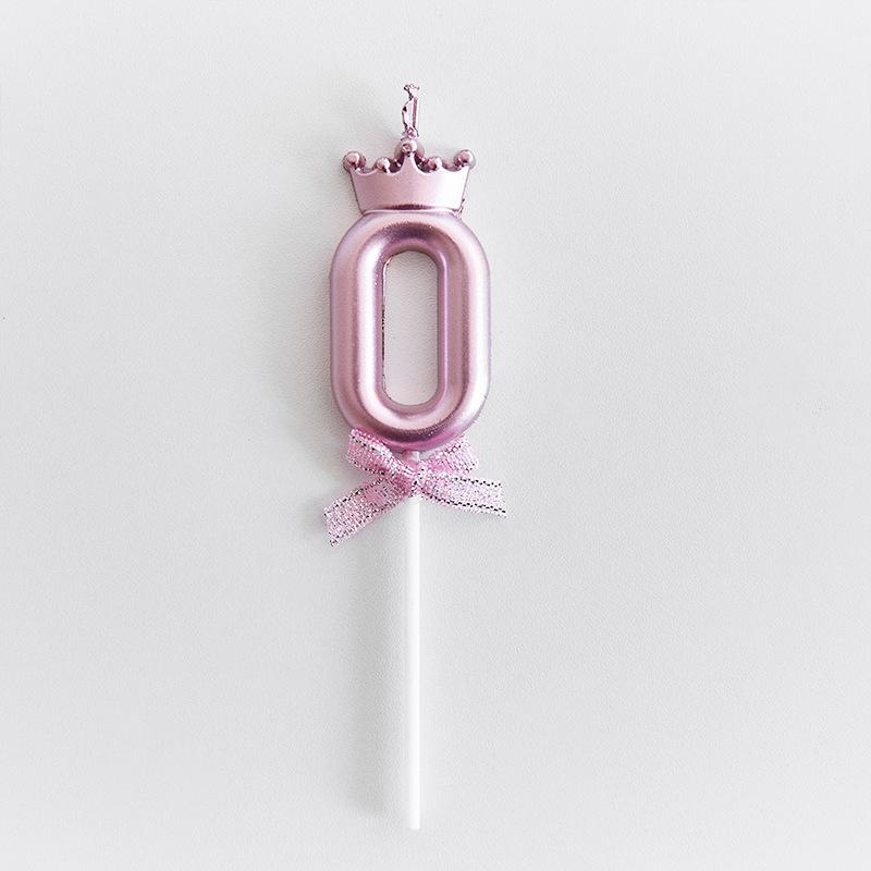 Cute Bowknot Dessert Cake Candle Decoration for Birthday Parties