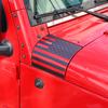Car A-Pillar Guard Engine Hood Cowling Cover Wrap Angle Decoration Stickers for Jeep Wrangler JK 2007-2017 Exterior Accessories