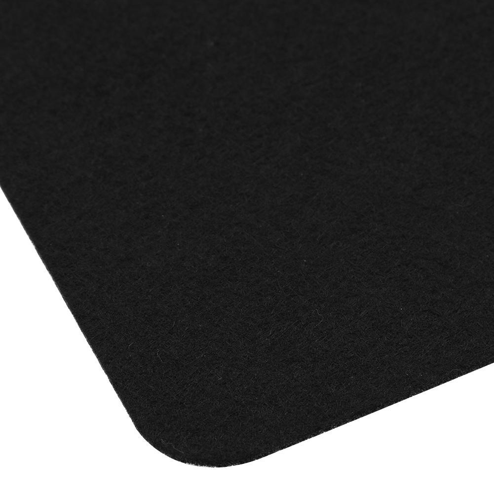 Tappetino Da Scrivania In Vera Pelle Pellefiore 75x35cm - Morbido, Antiscivolo, Con Cuciture A Contrasto - Nero