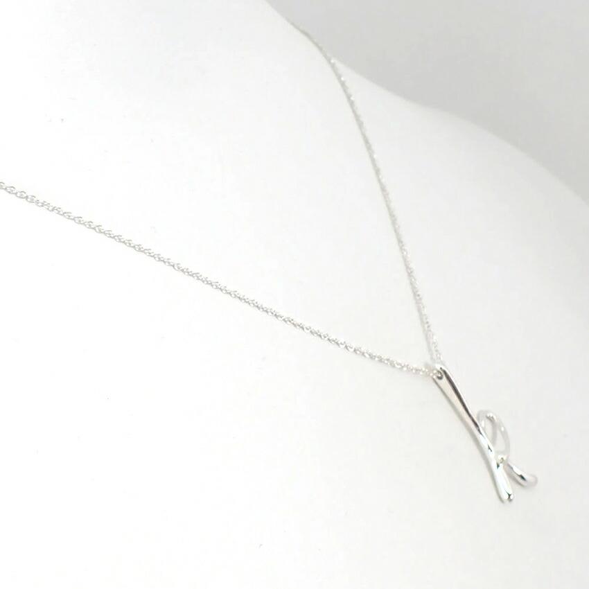 [Used] TIFFANY/Tiffany 925 Initial/K Pendant/Necklace/g515-21
