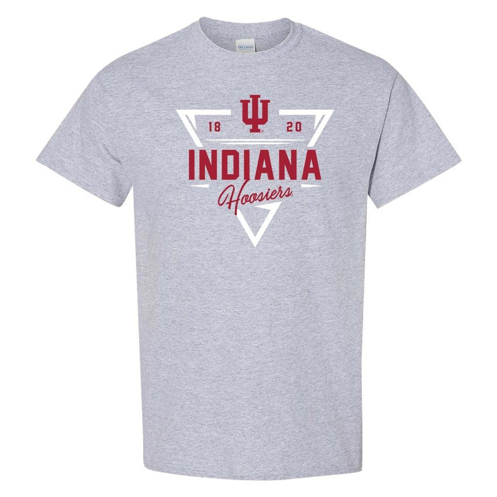 Indiana Hoosiers Dynamic Arrows Premium T-Shirt - Sport Grey