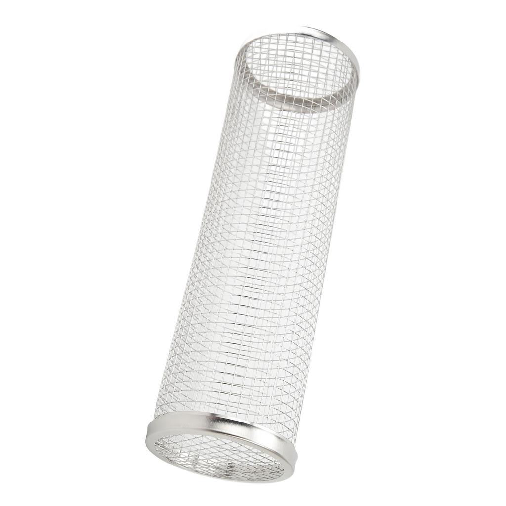 Universal Rotisserie Grill Basket Stainless Steel Round Rotisserie Crisping Basket Accessory for Outdoor BBQ L