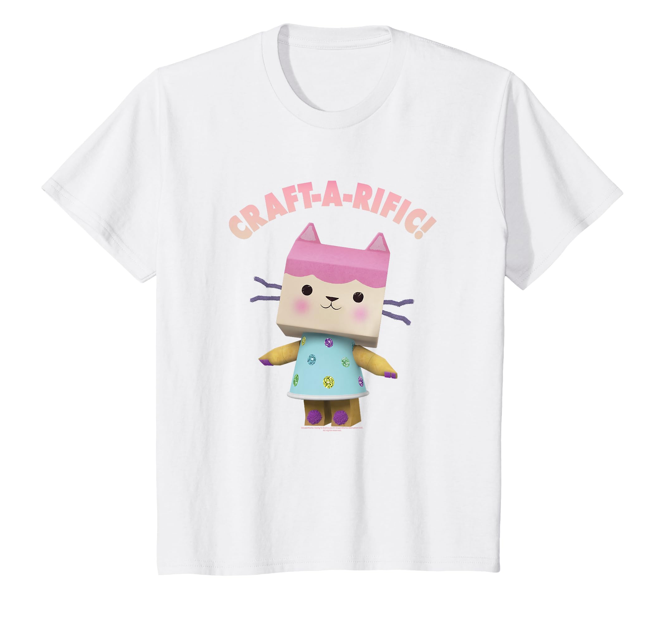 

Kids Dollhouse Baby Box Gabby s Craft-A-Rific T-Shirt белый