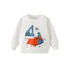 26 Years Autumn/Winter Kids' Animal Car Print Sweatshirt - European/American Fashion, Round Neck