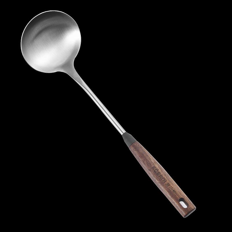 Kangbahe Walnut Handle 304 Stainless Steel 5-Piece Kitchen Utensil Set