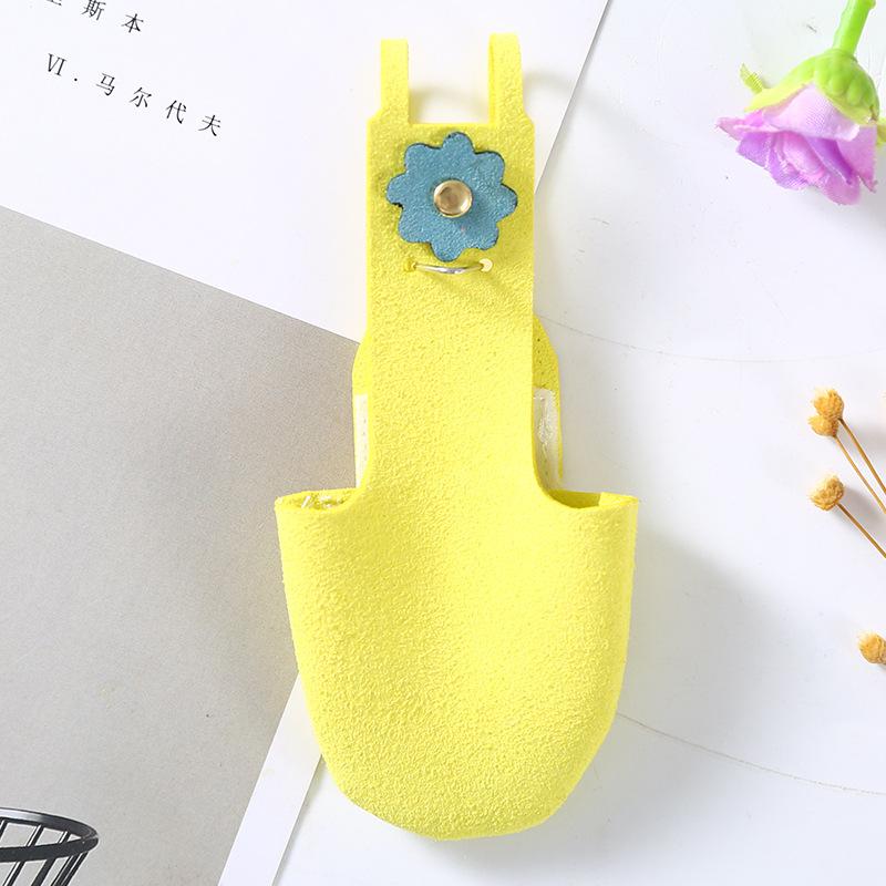 

Premium Velvet Bird Diaper Adjustable Velcro Flight Suit with Poop Pocket Pants for Parrots (Budgie, Cockatiel, Lovebird, Etc.) XS（old） жёлтый