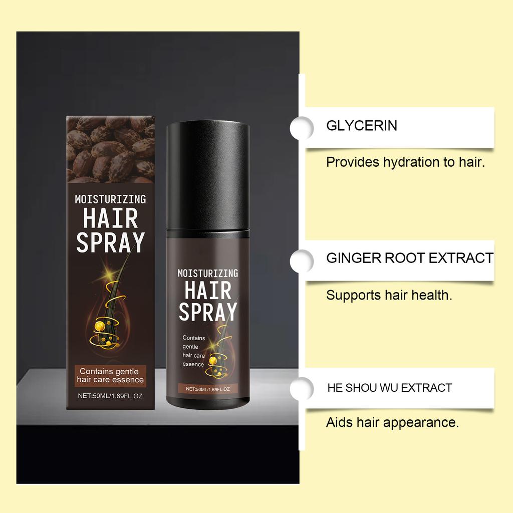 Hair Growth Spray, Hair Growth Oil Spray, Reduces Hair Loss, Hydrates And Has A Silky Texture. Suitable For Both Men And Women,50ml