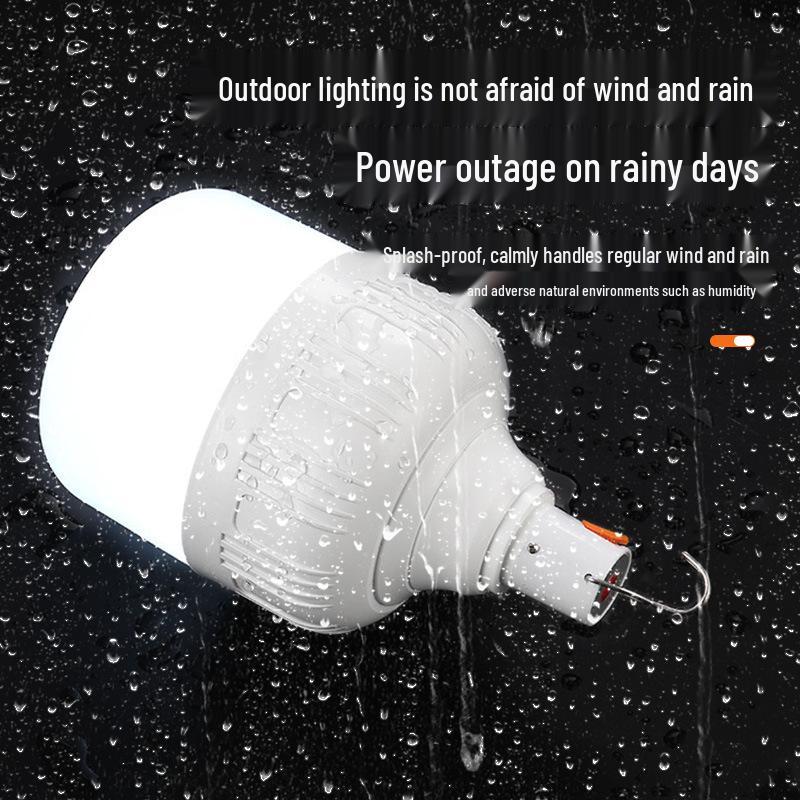 LED Energy-Saving Wireless Portable Camping Lantern - USB Rechargeable, Super Bright Light for Outdoor, Market Stall, or Night Use