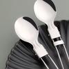 3Pcs 304 Stainless Steel Folding Spork Ergonomic Handle Flatware Kitchen Silverware  Picnic