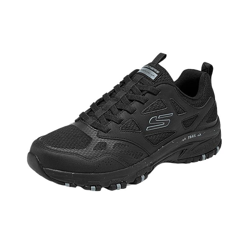 Skechers Outdoor Mens Versatile Comfortable Breathable Low-Top Outdoor Functional Shoes Men Shoes Black 237384-BBK