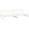Garden Center Sofas 2 Pcs White 120 X 80 Cm Solid Pine Wood
