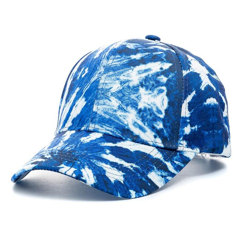 New Outdoor Casual Tie Dye Cap For Women Rainbow Colorful Baseball Cap Female Casual Streetwear Summer Hat