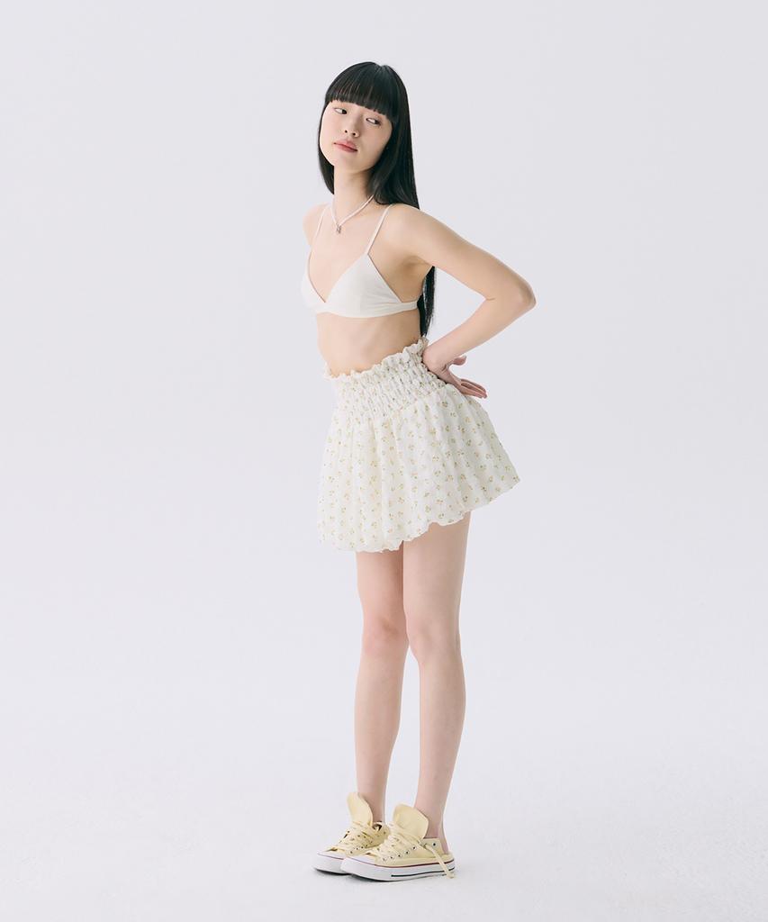 Jun Jun Space Vol12. Smocked Cloud Skirt_Pink(Vol12. Smoked Cloud Skirt_Pink)