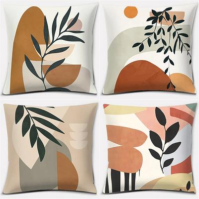 Abstract Leaves Pillowcase DesignSuitable for Sofa Car Bedroom Decorative Cushion Cover Pillow Cover