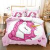 Cute Dream Unicorn Bedding Set Adults Children Winter Duvet Cover Sets Kids,twin Full Bedroom Set Home Textile Housse De Couette
