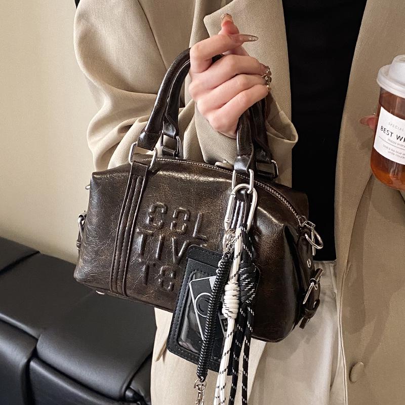 Women's Versatile Retro Boston Crossbody Bag