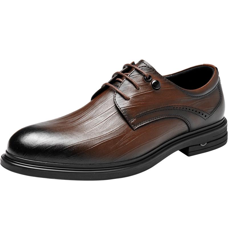 HLA Men s Classic Derby Dress Shoes 42 коричневый