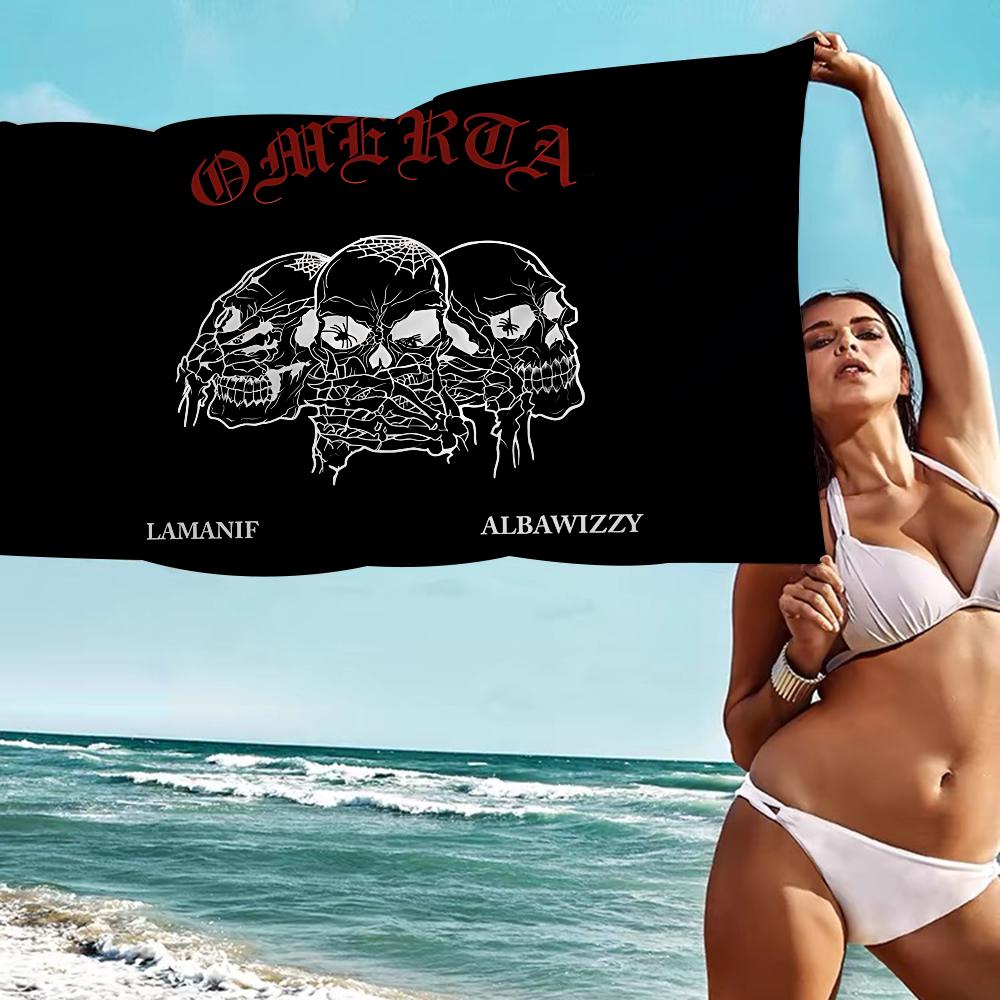 Cool Omerta Maes Anime Beach Swimming Towel Soft Absorbent Washcloth Children's Gifts For Kids Travel Camping Gym