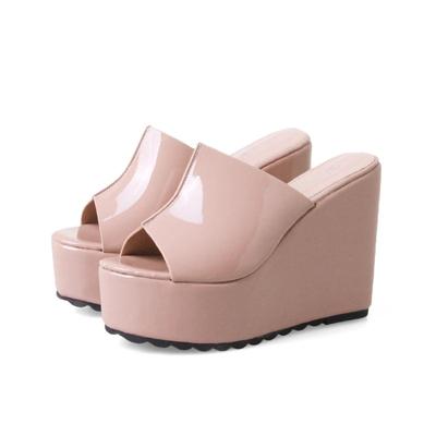 Fashion Platform Slippers Women Fashion Shoes Solid Color Wedge Sandals Designer Party Sandles Woman Casual Comfort Summer Footwear