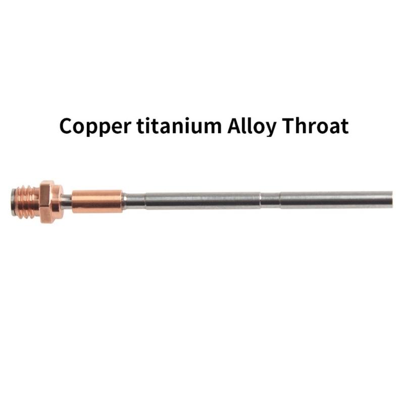 Titanium Alloy Heatbreak Metal Heat Break Thread Throat for MK4 Hotend Extruder 1.75mm Copper Metal Throat Accessory