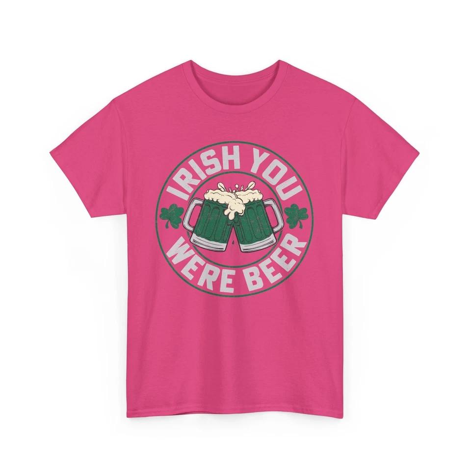 Beer Drinking T-Shirt | Funny Beer Shirt | Irish You Were Beer Patricks T-Shirt 3 M