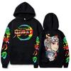 Ghost Slayer Anime Kapuzenpullover Lässiger Pullover Pullover mit Aufdruck Lässiger Outdoor-Pullover für den Alltag