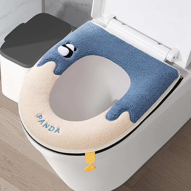 Panda back thickened toilet seat toilet cover Household toilet cover Toilet cover