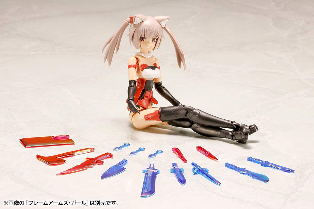 Modeling Support Goods Weapon Unit 34EX Knife Set Special Edition Total height 66mm plastic model M.S.G [POLARIZATION RED&BLUE] approx. NON-scale