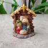 Nativity Statue Scene Set Holy Manger Christmas Crib Figurines Miniatures Ornament Church Gift Home Decorations