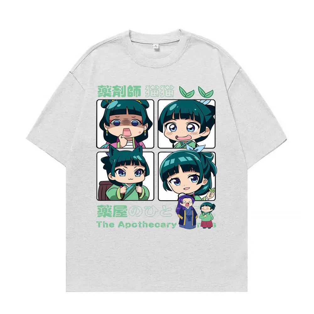 Manga The Apothecary Diaries Graphic T Shirt Unisex Fashion Cute Short Sleeve Japanese Anime T-shirts Women Cotton Loose T-shirt