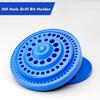 85/100 Hole Drill Bit Storage Box Screwdriver Drill Bit Holder Storage Box Rotating Tray Drill Bits Storage Bin Hardware Bracket