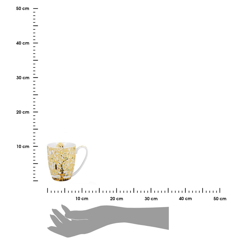 Porcelanowy Kubek Klimt Ecru Tree Of
