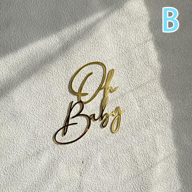 Alles Gute zum Geburtstag Kuchendekoration Gold Geburtstagstorte Seitendekoration Dessert Acryl Dekoration Babyparty Geburtstagsfeier Zubehör Geschenk