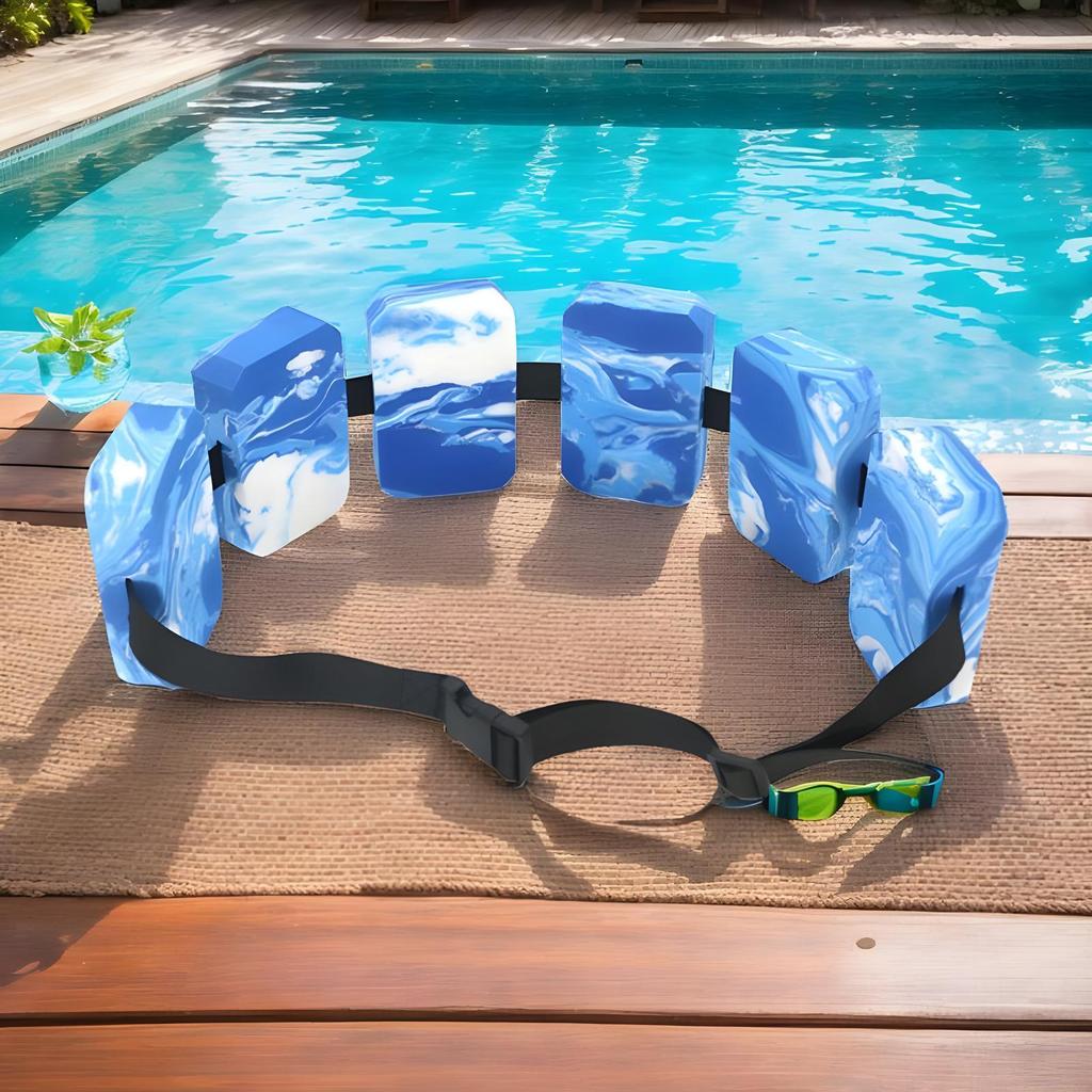 Swimming Float Belt EVA Water Aerobics Belt Adjustable Back Float Board Waistband Swim Buoyancy Aid Water Sports Training Belts