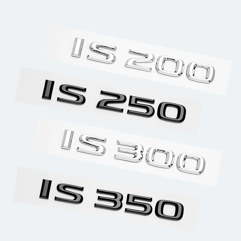 Black IS200 IS250 IS300 IS300h IS200t IS500 HYBRID Letters Sticker Emblem ABS Car Fender Trunk Badge