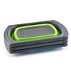 Silicone Collapsible Colanders Over the Sink Colander Strainer With Extendable Handles for Pasta Vegetables and Fruits