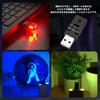 USB Light for Car LED Automatic 8 Color Illumination Direction Memory Mini LED Car Car Dimming Ambient Easy USB Black Interior, Lighting, Conversion,