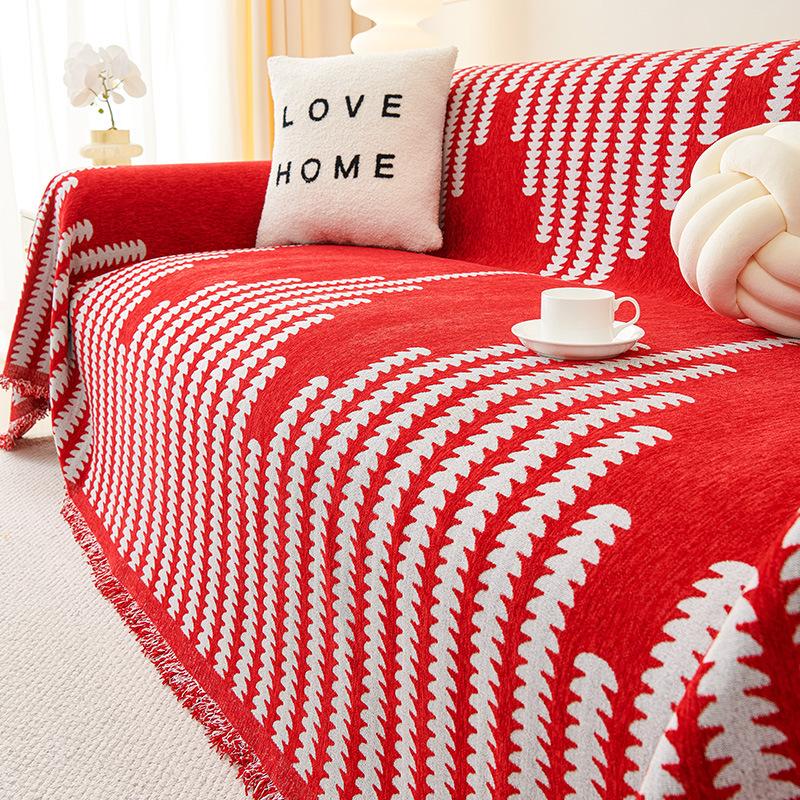 

Chenille Thickened Sofa Towel Anti-Scratch Cushion Cover Light Luxury Universal All-Inclusive High Sense 180*130cm