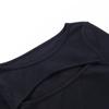 Autumn Fashion Women Sexy Hollow Out Slim Fit Long Sleeve Casual Round Neck Shirt Solid Black Tops T Shirt 5 Colors