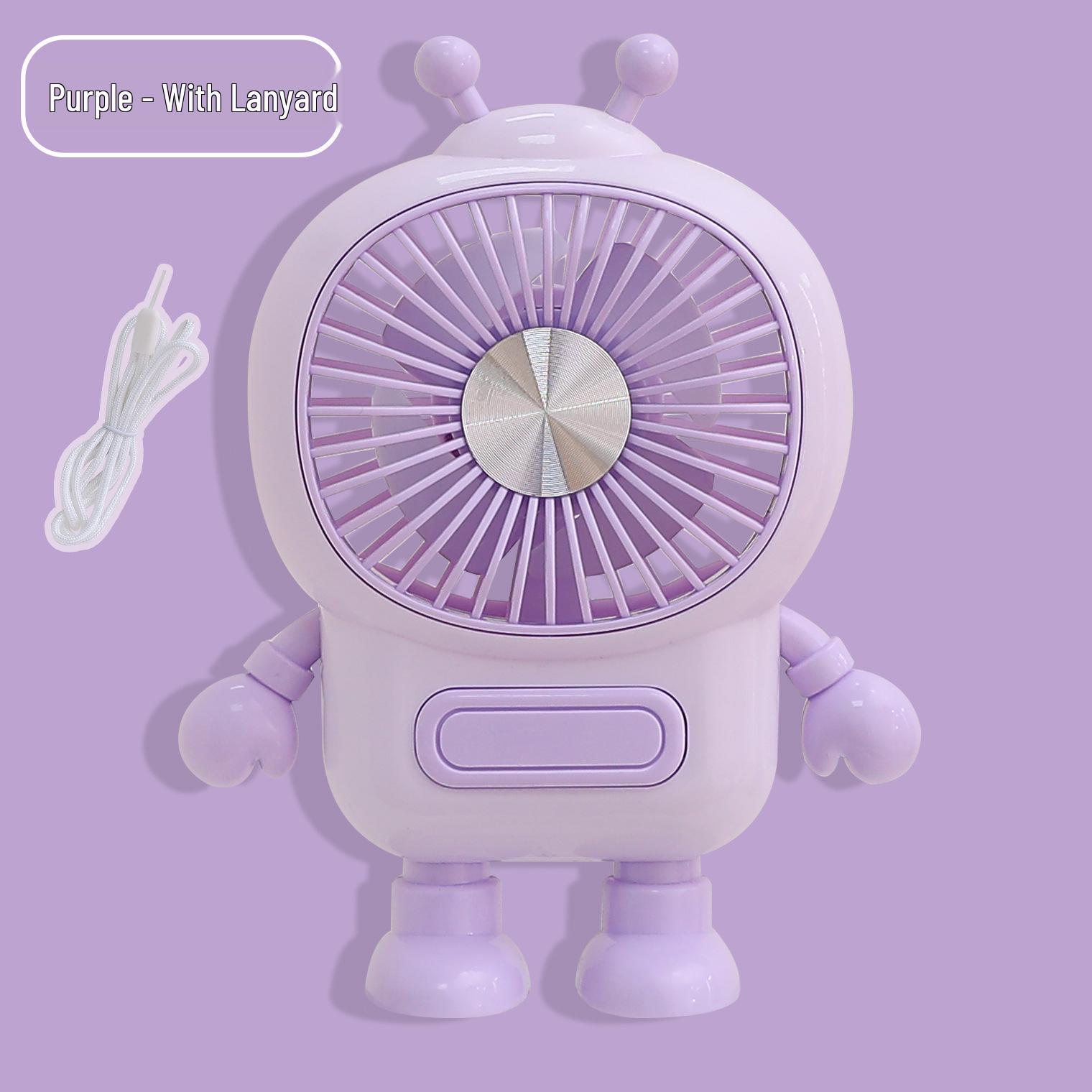 

Cartoon Mini Handheld Fan, Three-Speed USB Desktop Fan for Students (2026) 9.3*4.3*12.4cm