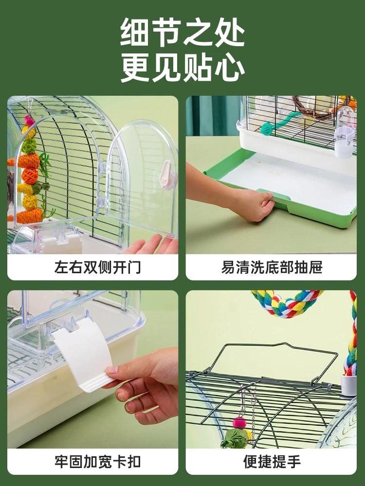 Large Parrot Budgie Bird Cages Canary Portable Breeding Outdoors Carrier Bird Cages Southe Park Supplies