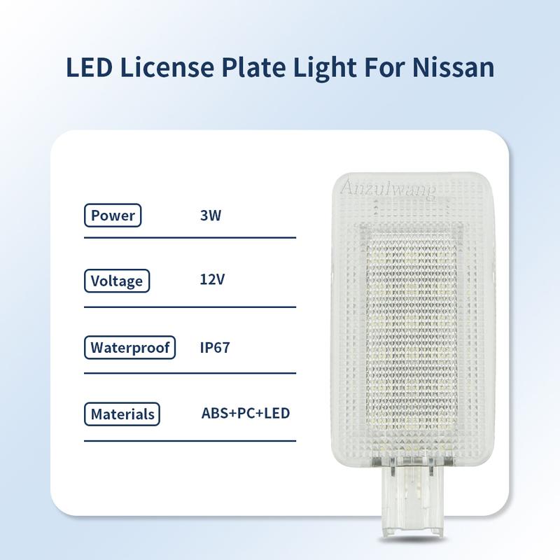 1x Led Interior Boot Trunk Luggage Compartment Light For Nissan Juke Leaf 11-17 Murano 15-21 Rouge 14-19 Versa 07-12 26490-ED000