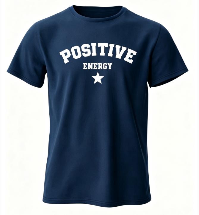 Summer Unisexs Pure Cotton Shortsleeved Positive Energy Tshirt Fashionable Urban Streetwear Creating A Stylish Summer Look