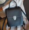 A new type of genuine leather women's bag with a top layer of cowhide and a two-tone color backpack, a simple and casual commuter women's bag