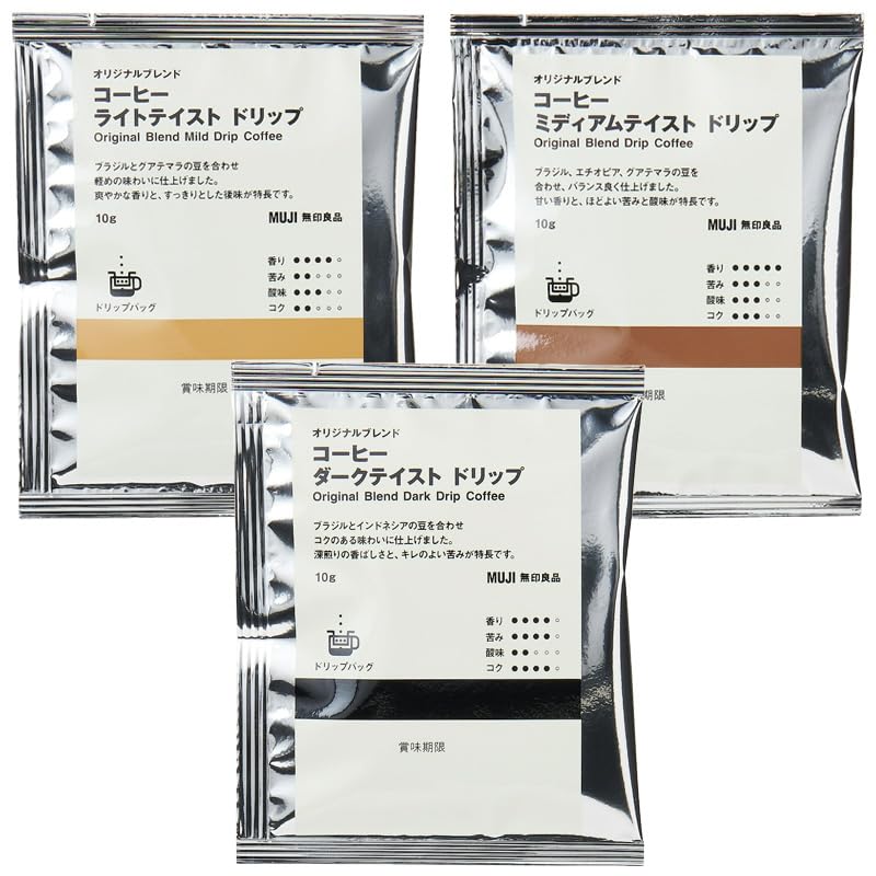 Покупка набора Кофе-фильтр Muji Original Blend (Индивидуальная упаковка) Легкий вкус + Средне-темный