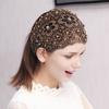 3/4Pcs Women Hairband Faux Pearl Embellished Wide Headband Bohemian Style