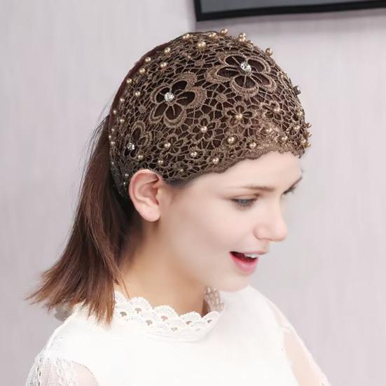 3/4Pcs Women Hairband Faux Pearl Embellished Wide Headband Bohemian Style