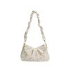 Summer Pleated Cloud Bag Pearl Chain Underarm Bag Single-shoulder Crossbody Bag