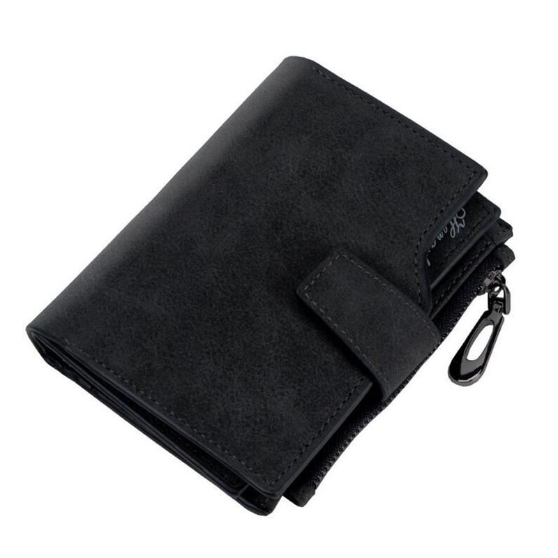 New Women's Wallet PU Leather Short Wallet Made of PU Leather Female Purses Card Holder Foldable Portable Lady Coin Purses