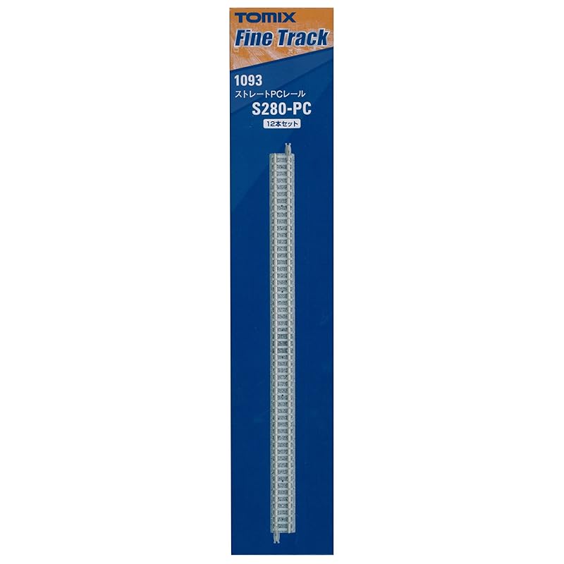 

TOMYTEC TOMIX N Gauge Straight PC Rail S280-PC F 12-Piece Set 1093 Model Train Supplies